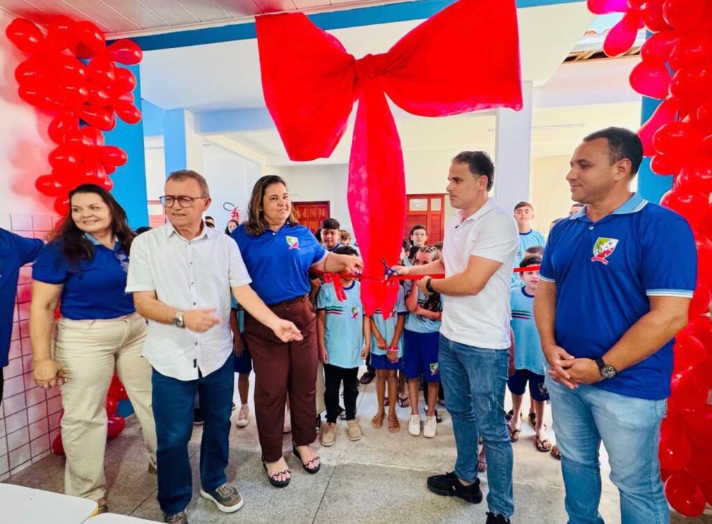 Prefeitura de São José dos Cordeiros entrega reforma e ampliação da Escola Manuel da Silva Almeida
