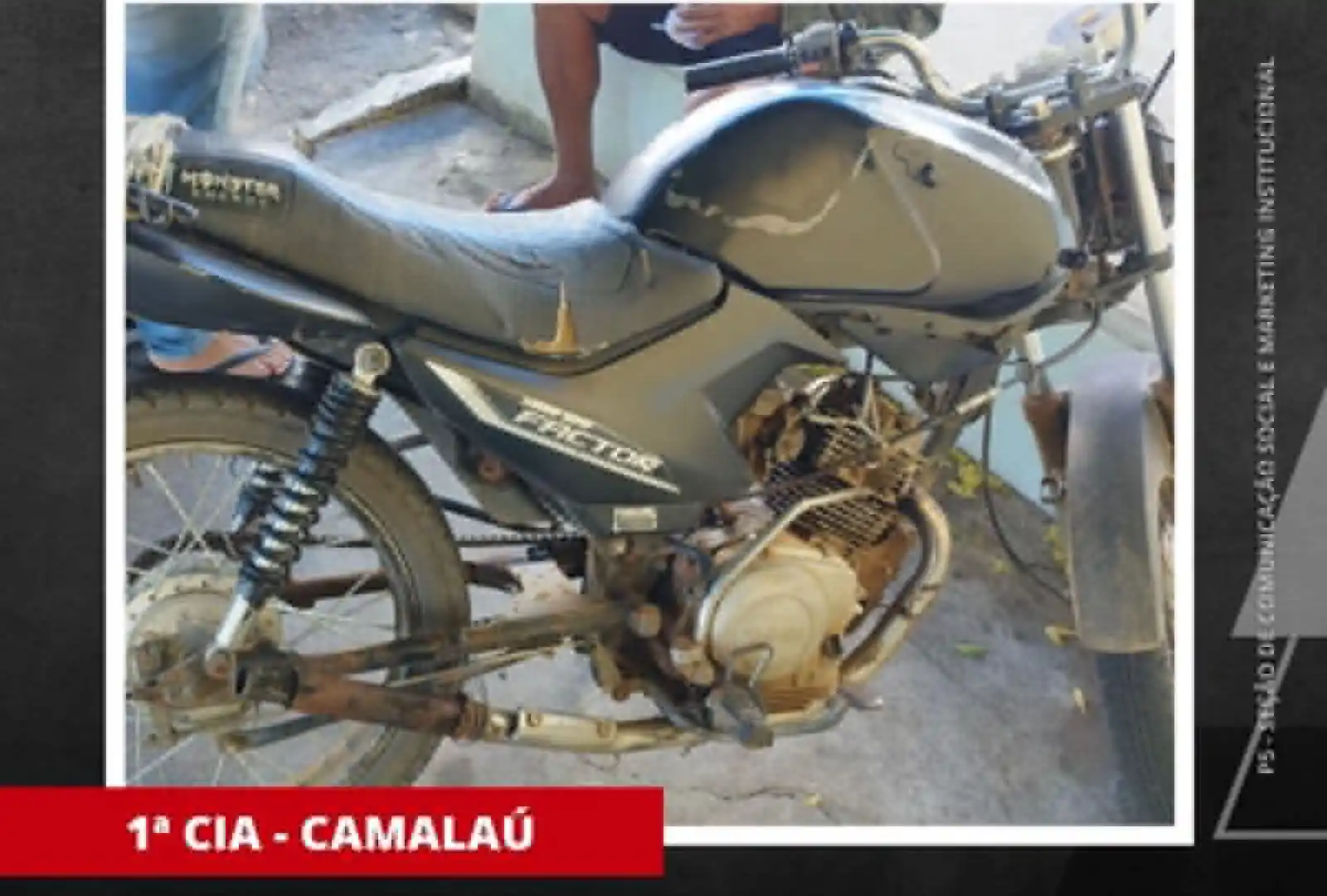 Homem é preso pela Polícia Militar com motocicleta adulterada em Camalaú