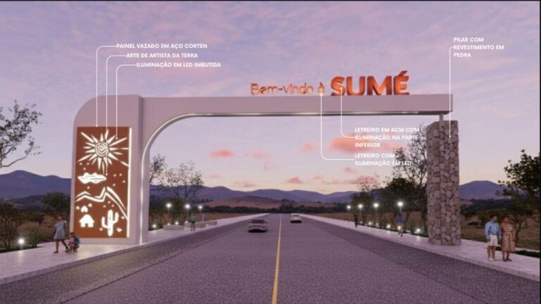 Sumé terá novo portal de entrada com investimento de cerca de R$ 513 mil
