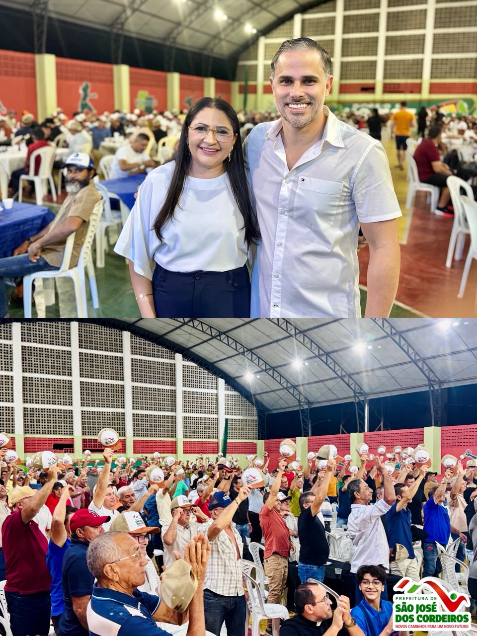 Prefeitura de São José dos Cordeiros promove Festa dos Pais 2026 e reúne mais de 400 pais no Ginásio “O Queirozão”