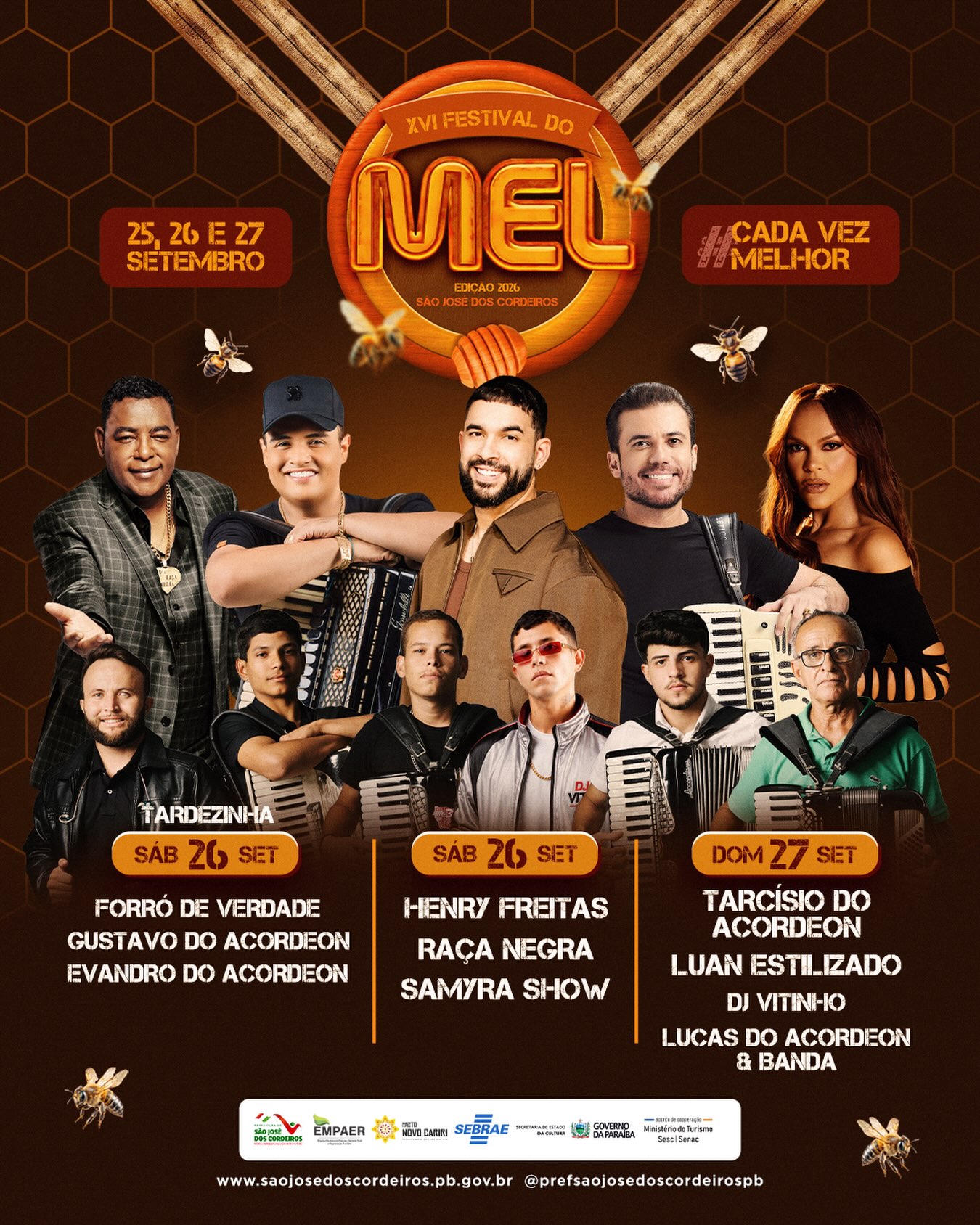 Prefeito Felício Queiroz anuncia programação completa do XVI Festival do Mel em São José dos Cordeiros