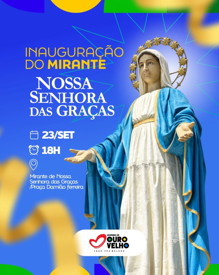 Ouro Velho inaugura hoje o Mirante Nossa Senhora das Graças com programação religiosa