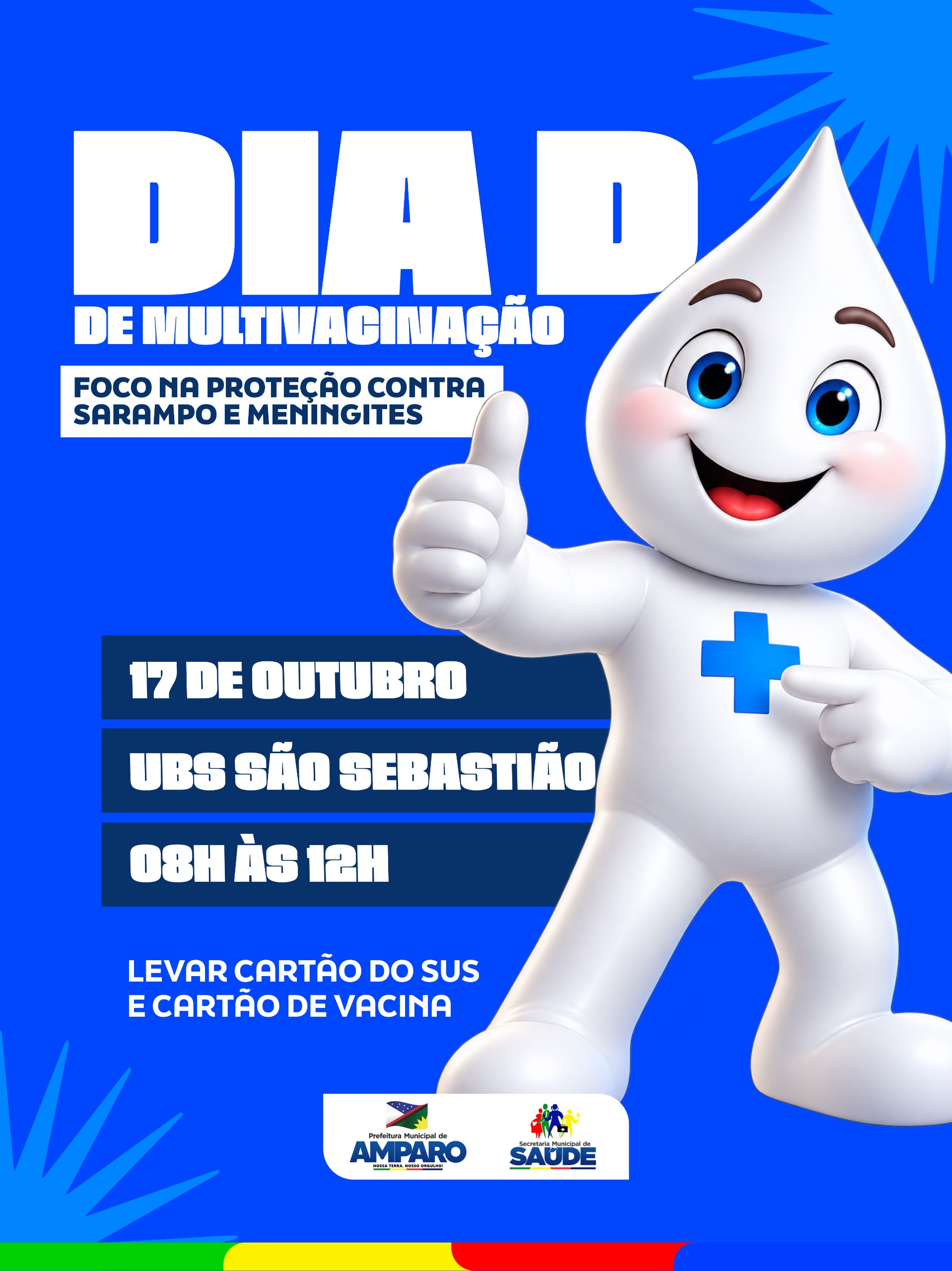 Amparo realiza Dia D de Multivacinação neste sábado com foco na prevenção do sarampo e das meningites