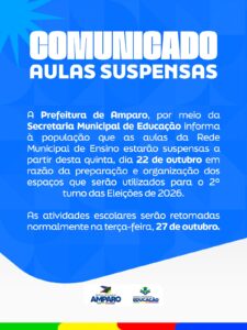 Prefeitura de Amparo suspende aulas nesta quinta-feira para preparação de locais de votação